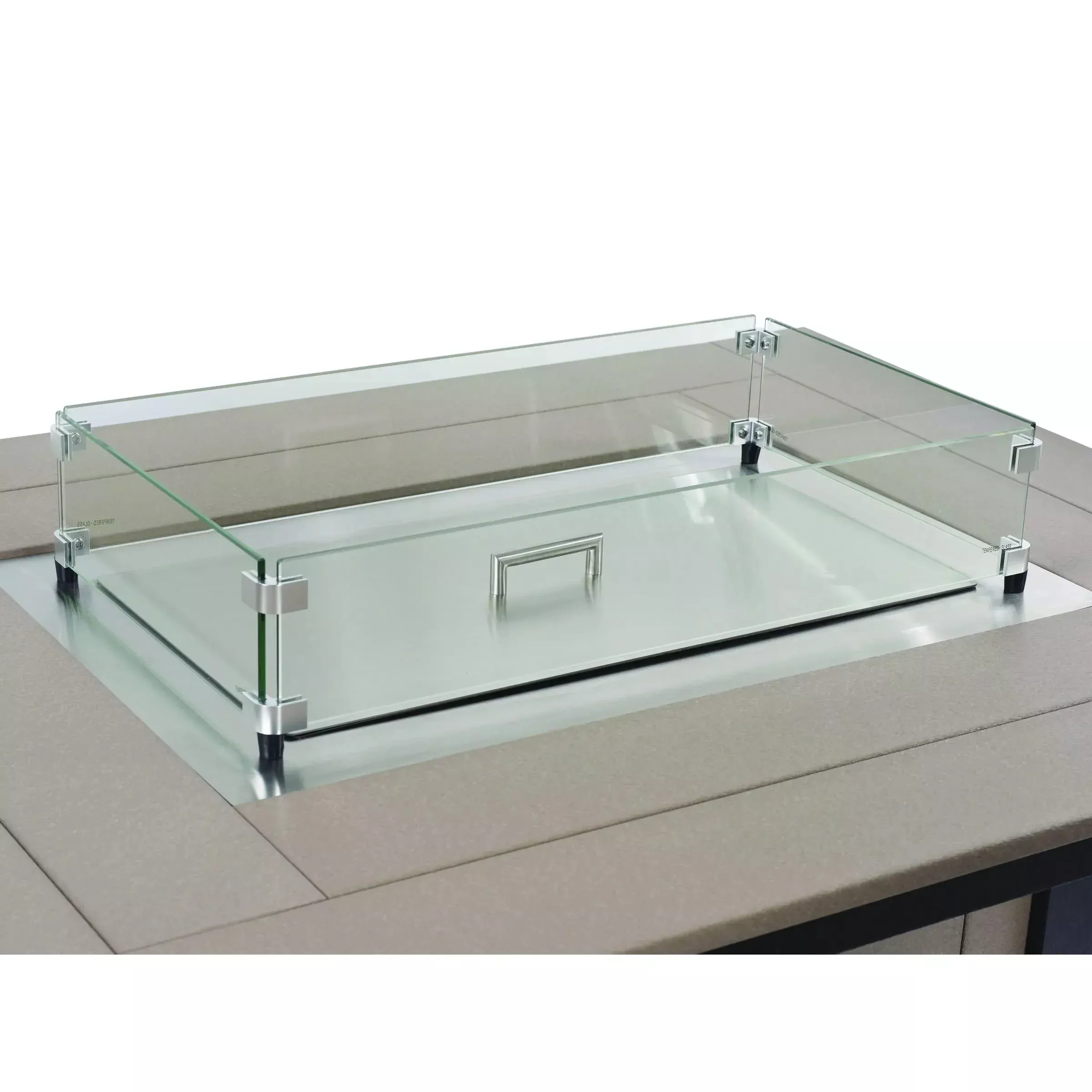 12" x 24" Rectangular Stainless Steel Burner Lid