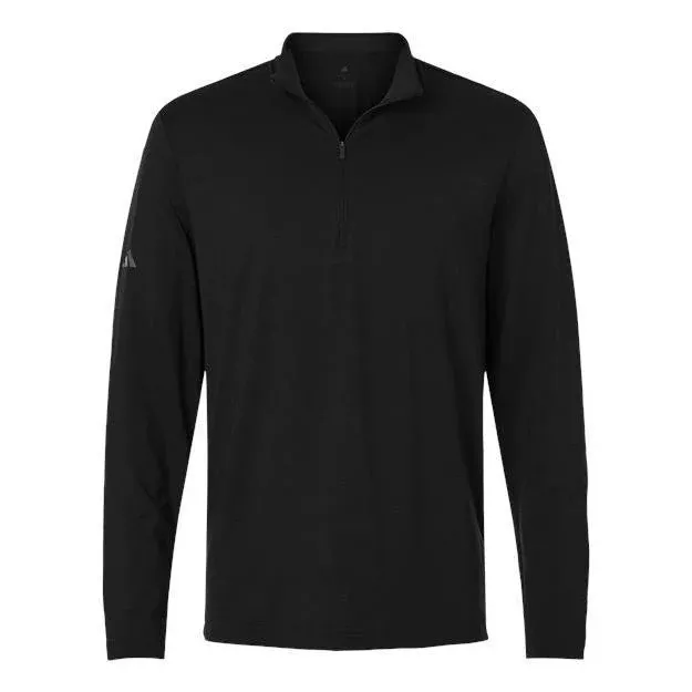 Adidas Men's Textured Stripe Quarter-Zip Pullover