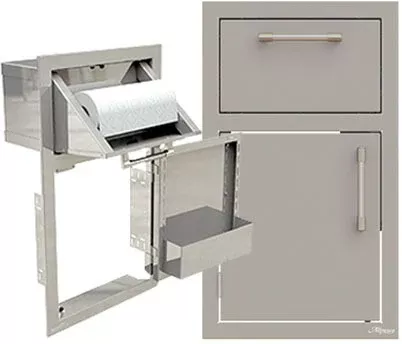 Alfresco Access Door and Paper Towel Holder