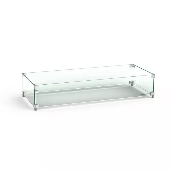 American Fyre Designs Rectangle Glass Wind Guard