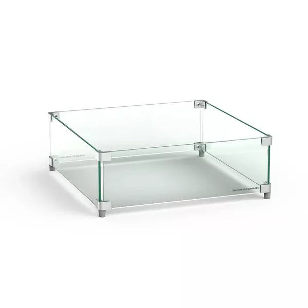 American Fyre Designs Square Glass Wind Guard
