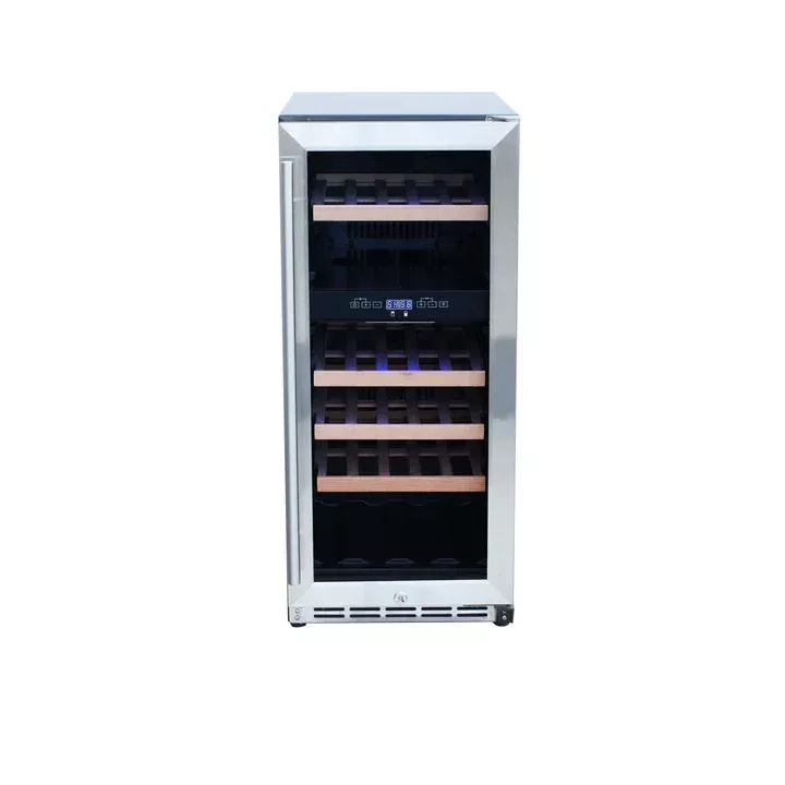 American Made Grills 15-Inch Outdoor Wine Cooler with Glass Door