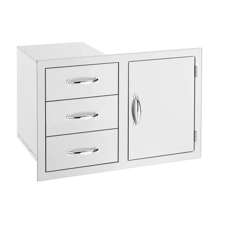 American Made Grills 33-Inch Access Door and Three-Drawer Combo