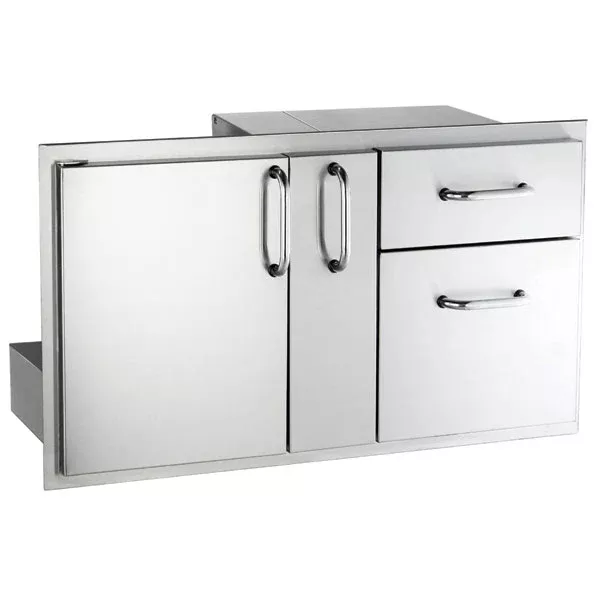 AOG 36" Door/Double Drawer Combo with Platter Storage - 18-36-SSDD