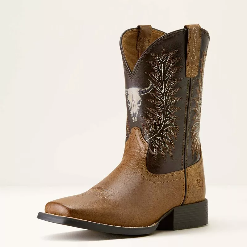 Ariat Kids Stampede Wide Square Toe Western Boot