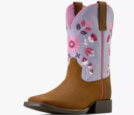 Ariat Kids Wild Bloom Wide Square Toe Western Boot