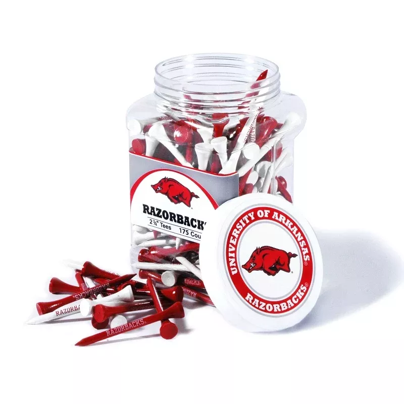 Arkansas Razorbacks 175 count Tee Jar - 2.75 inch