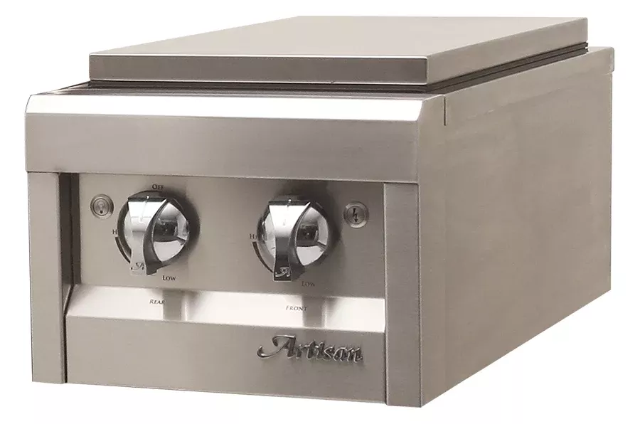 Artisan ARTP-SB2 Double Side Burner for Countertop Installation