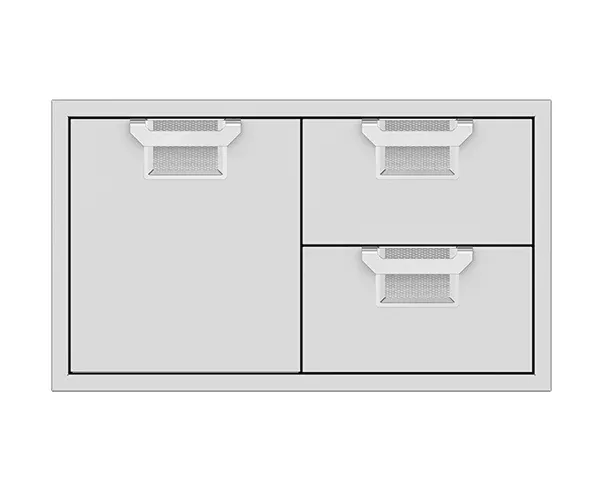Aspire: 36" Double Drawer and Storage Door Combo