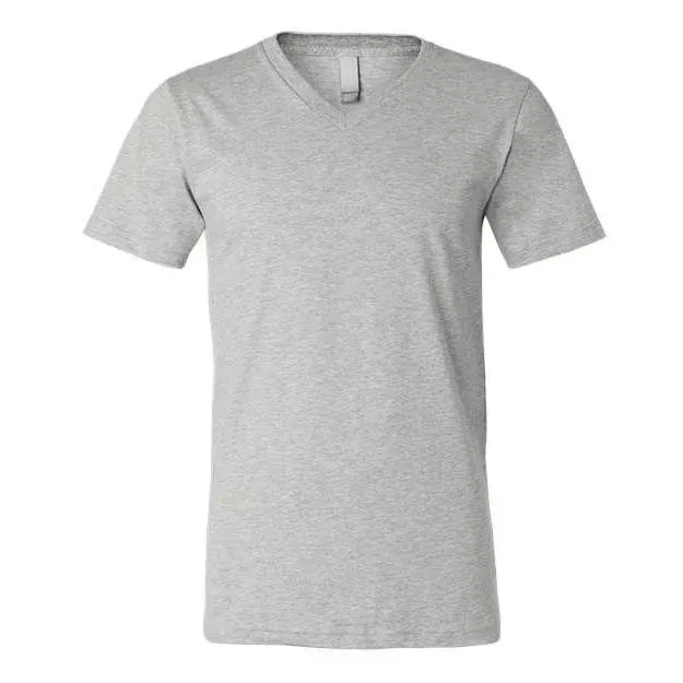 BELLA + CANVAS Unisex Heather CVC V-Neck Tee