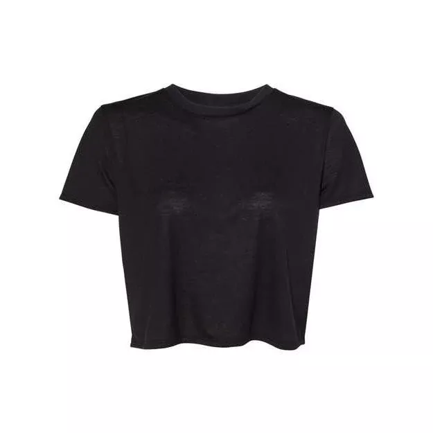 BELLA + CANVAS Women’ Flowy Crop Tee