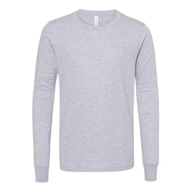 BELLA + CANVAS Youth Heather CVC Long Sleeve Tee