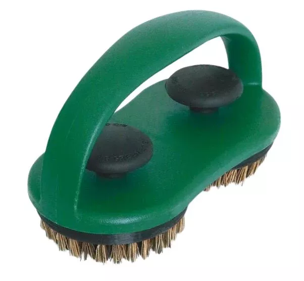 Big Green Egg:Dual Head Grid and Stone Scrubber, Palmyra Bristles