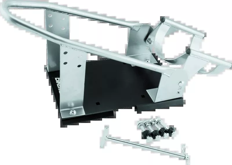 BikeMaster Heavy Duty Wheel Chock - Silver