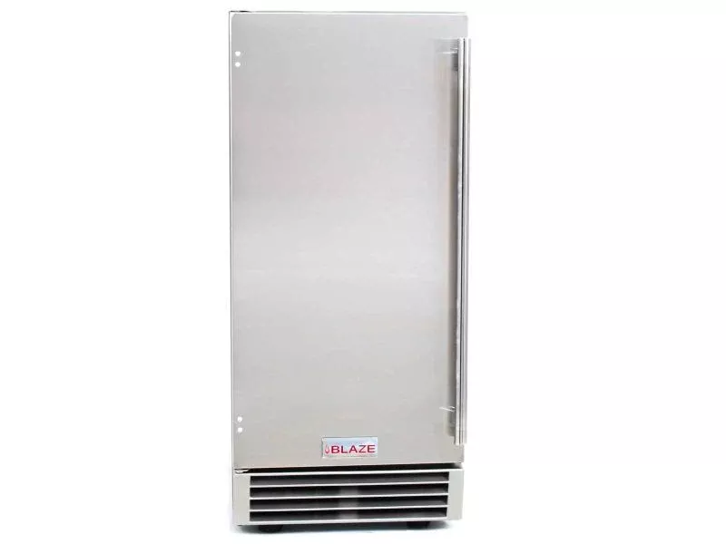 Blaze 15-Inch Outdoor Ice Maker with Solid Door