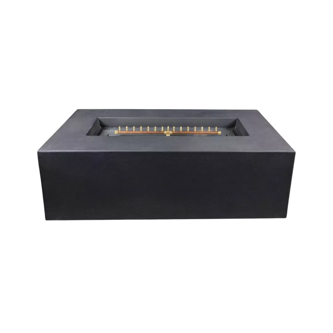 Blaze 60-Inch Rectangular Concrete Natural Gas Fire Pit Table in Phantom Finish – BLZ-60-FTABLE-NG