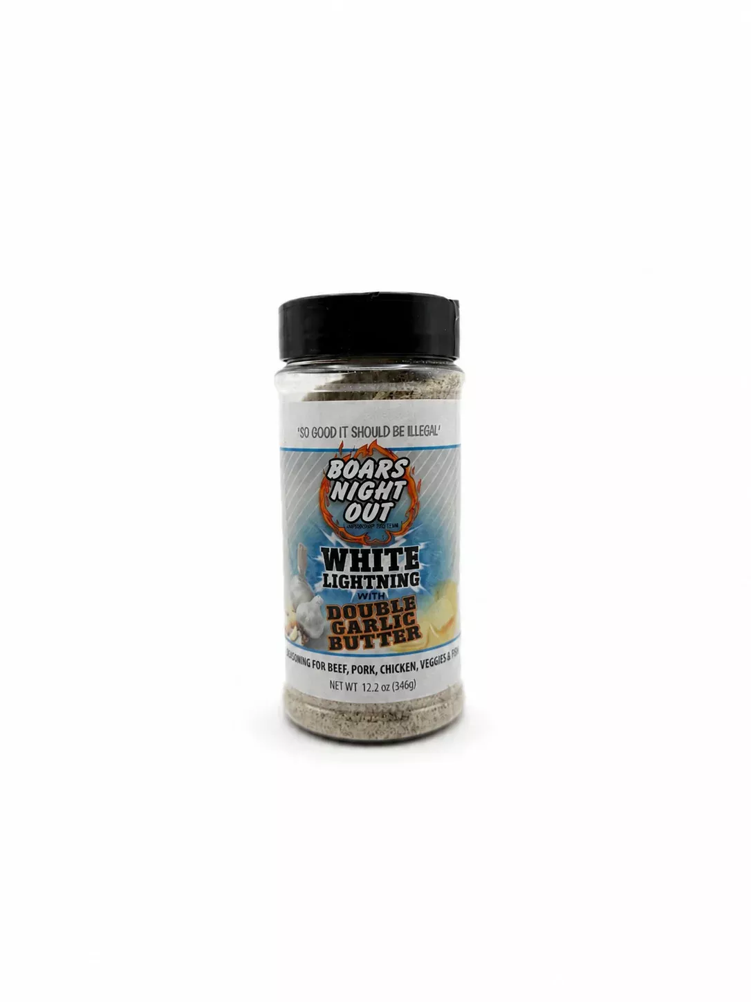 Boars Night Out White Lightning with Double Garlic Butter
