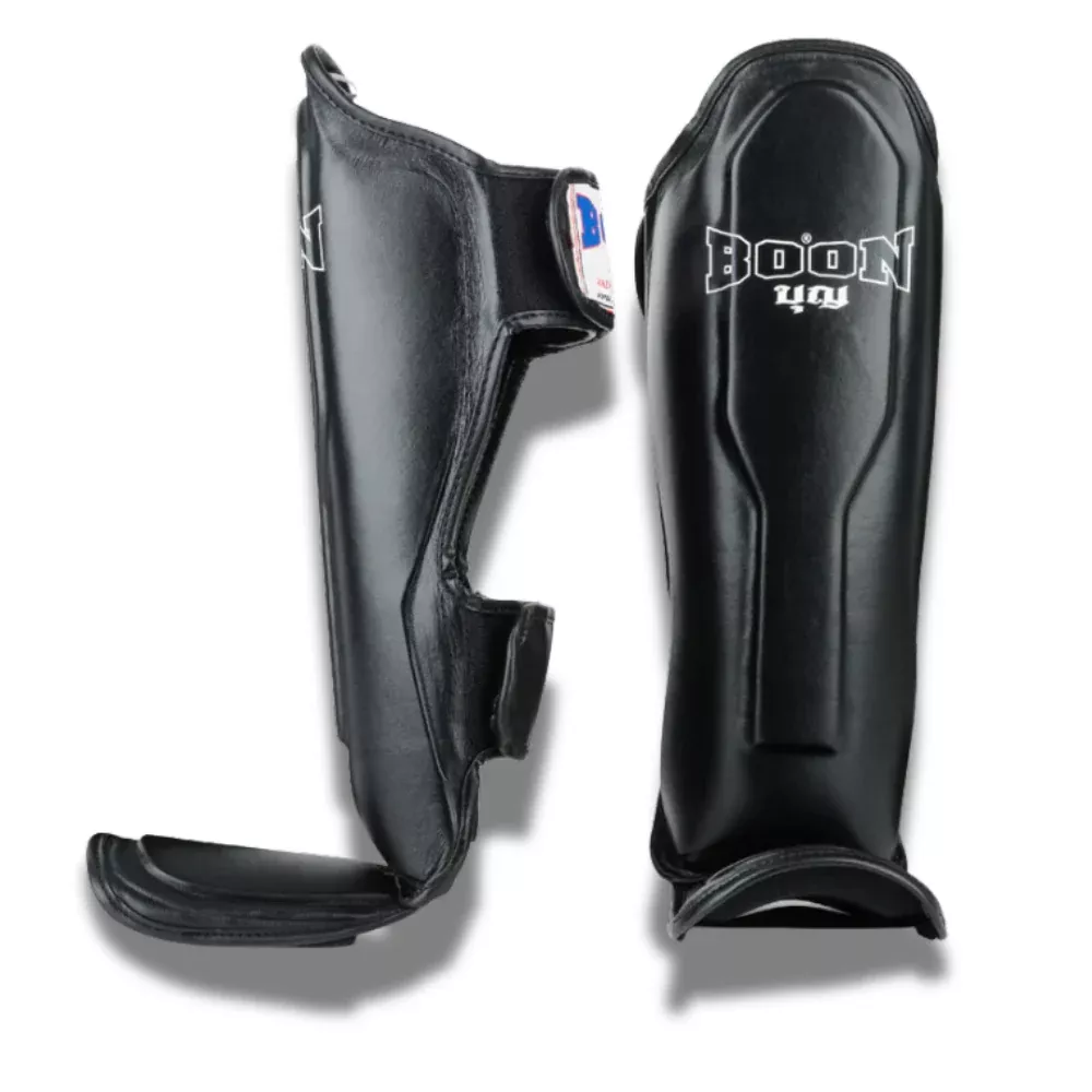 Boon Shin Guards Black | KickPunchElbow