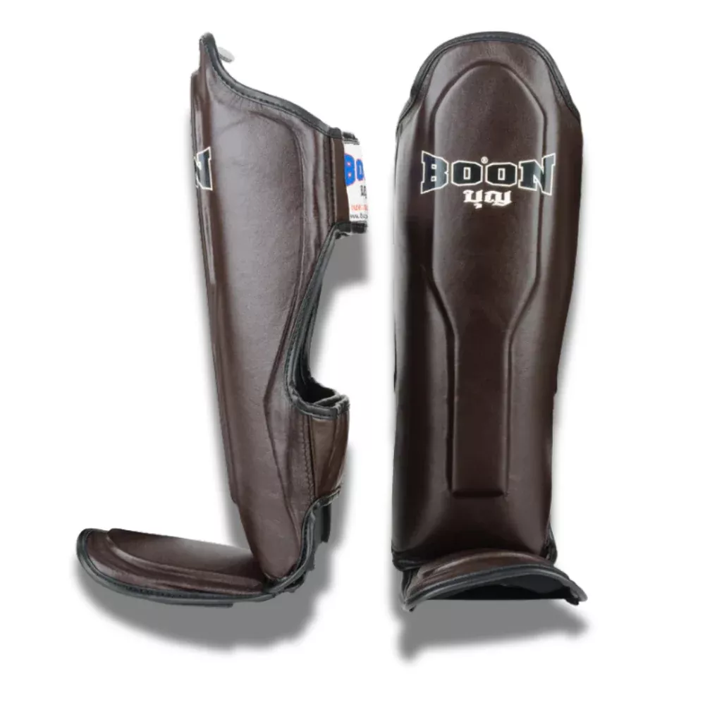 Boon Shin Guards Brown | KickPunchElbow