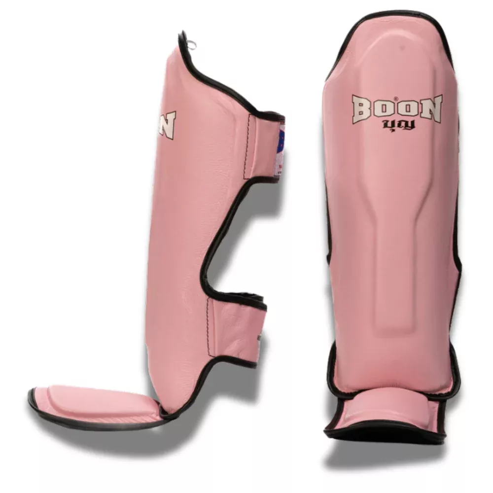 Boon Shin Guards Pink | KickPunchElbow