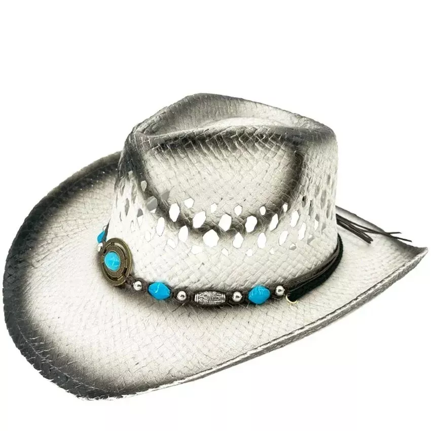 Buy 4 Store White Straw Cowboy Hat 08992
