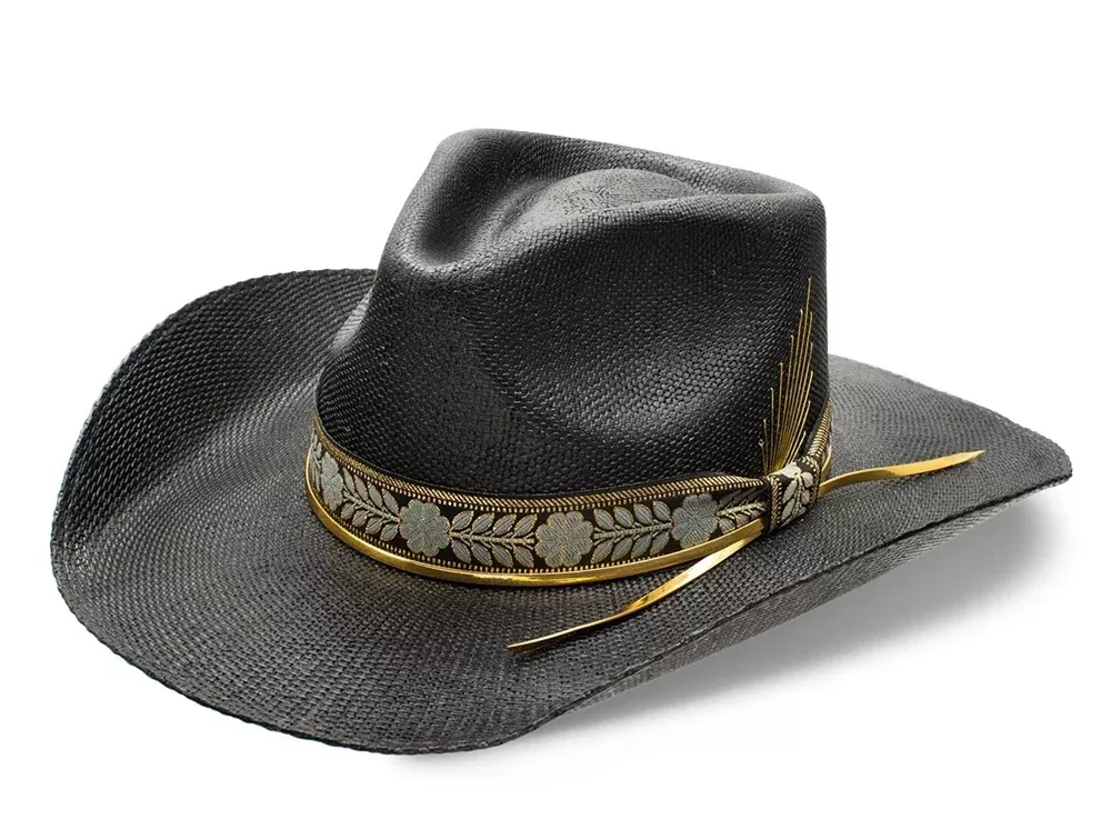 Charlie One Horse Wildflower Straw Black