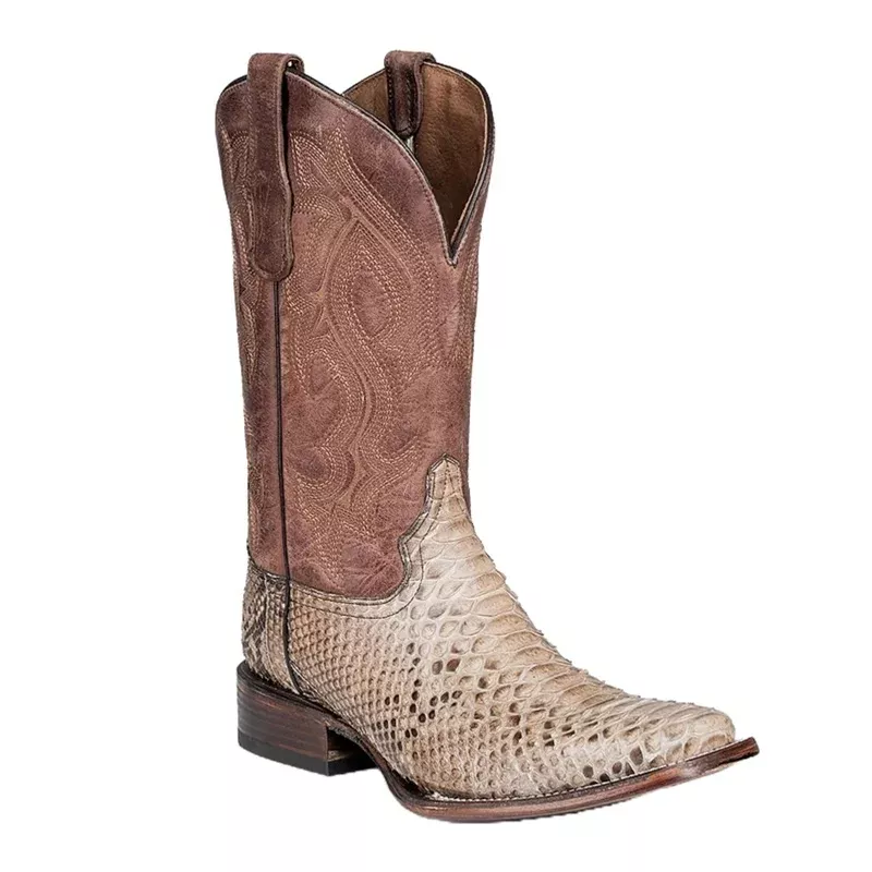 Circle G By Corral Taupe PythonL6208 Men's