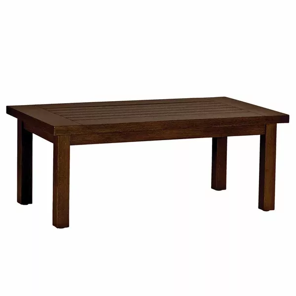 Club Aluminum Rectangular Coffee Table (48" x 22.5")