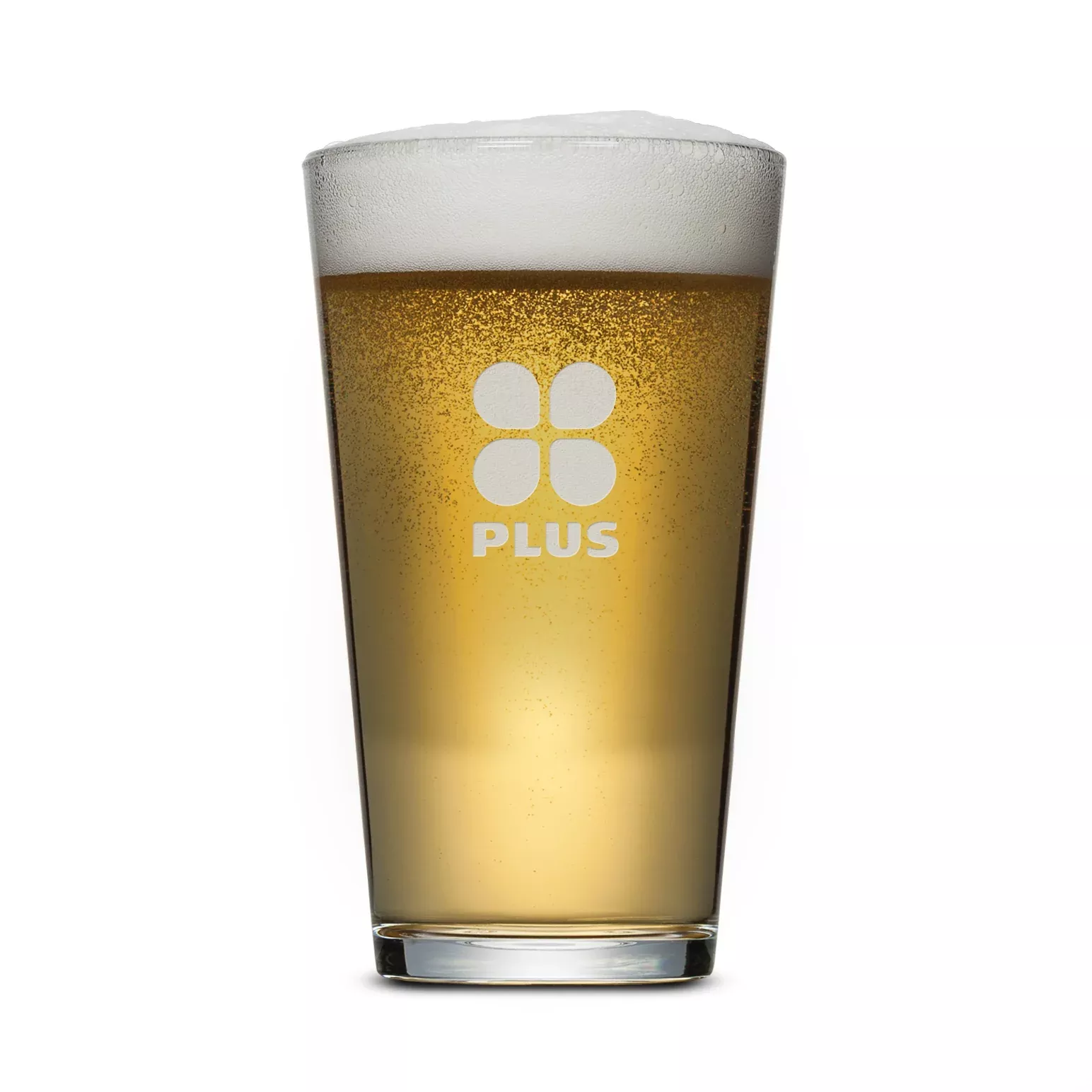 Custom Logo Chelsea Pub Glass - Deep Etch