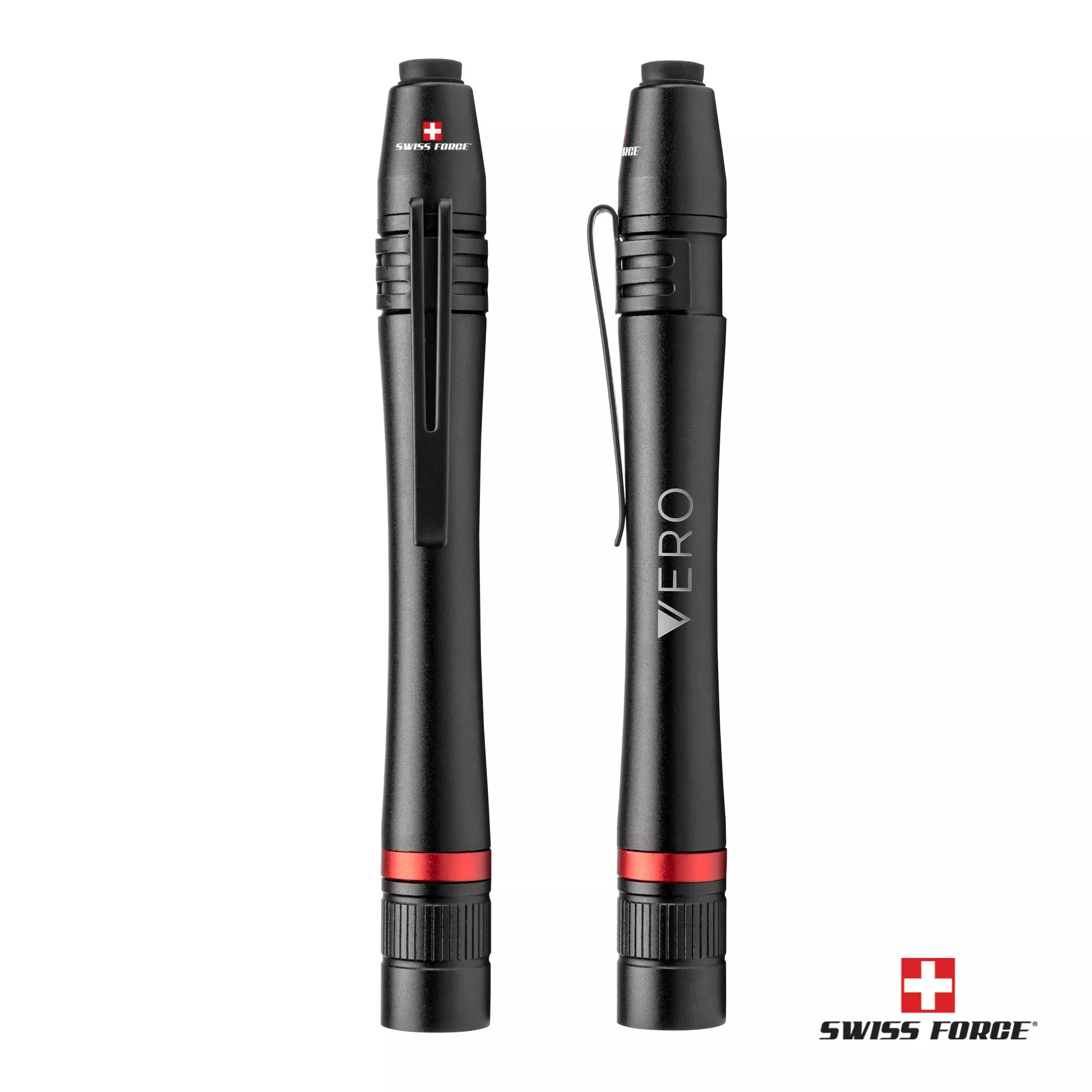 Custom Logo Swiss Force Antares Mini Flashlight w/Pen Clip