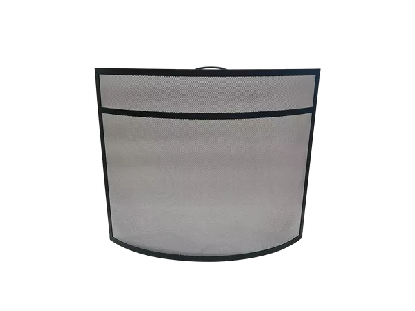 Dagan 27" Black Freestanding Fireplace Screen with Top Handle
