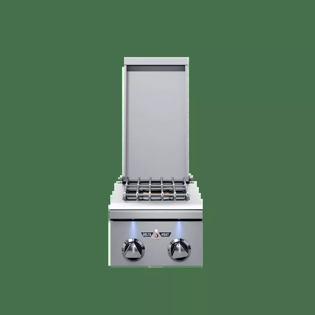 Delta Heat DHSB2-DW 12-Inch Built-In Double Side Burner, White