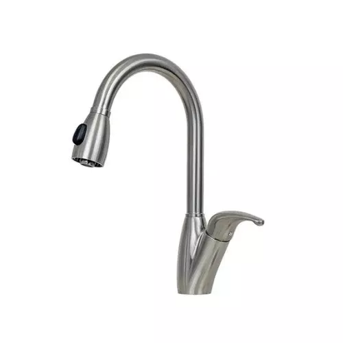 E-Stainless Cascade KPS3030 Faucet & M3018 Large Single-Bowl Sink Bundle