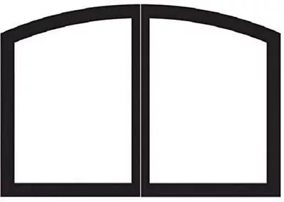Empire 42" Matte Black Arch Door Set for VFD42FB Units
