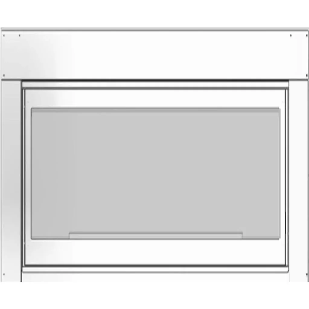 Empire White Mountain Hearth SS Frame for 40" Rushmore See-Through Fireplace DFED409SS