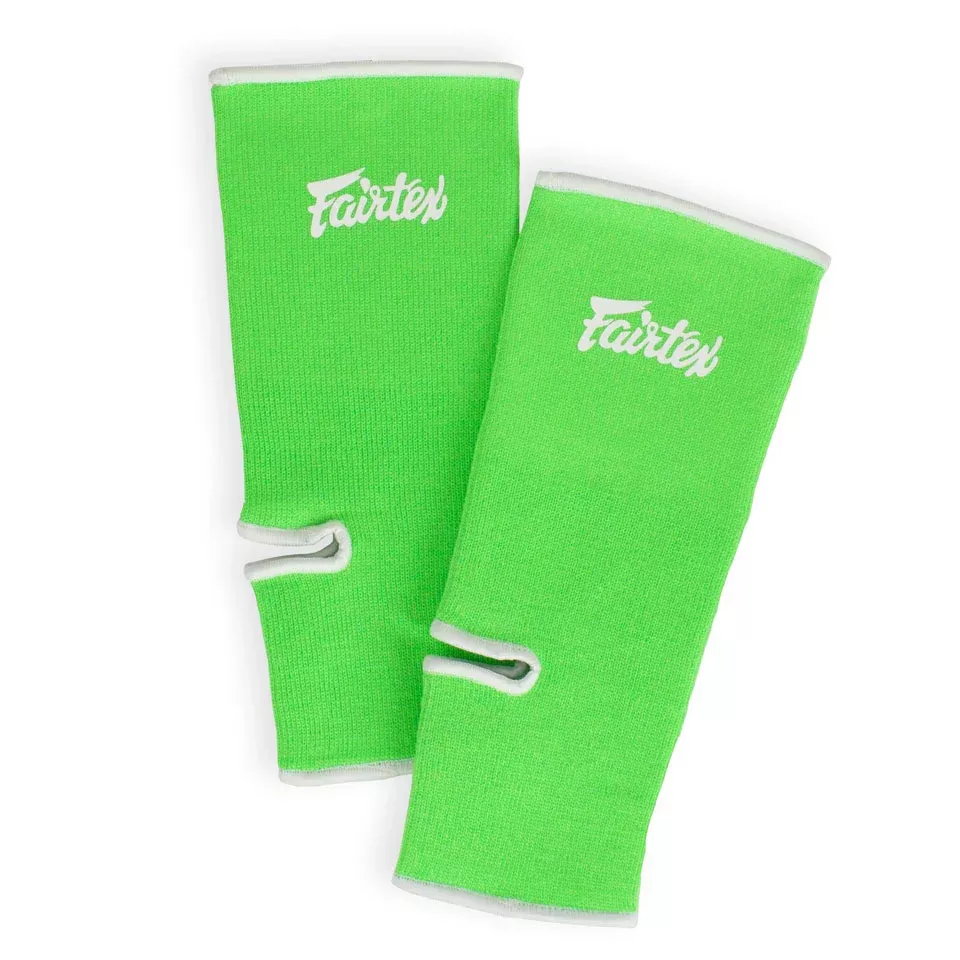Fairtex AS1 Ankle Supports Green-White