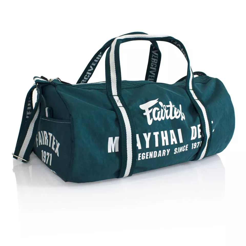 Fairtex BAG9 Green Retro Style Barrel Bag