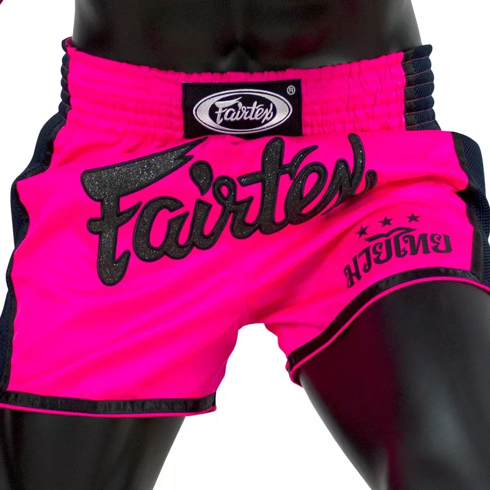 Fairtex BS1714 Pink Slim Cut Muay Thai Shorts