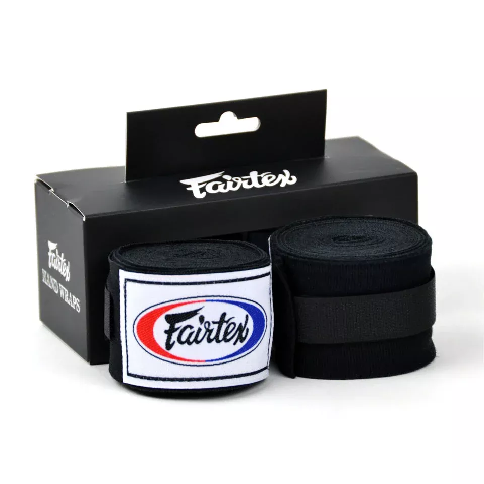 Fairtex HW2 Black 4.5m Stretch Wraps