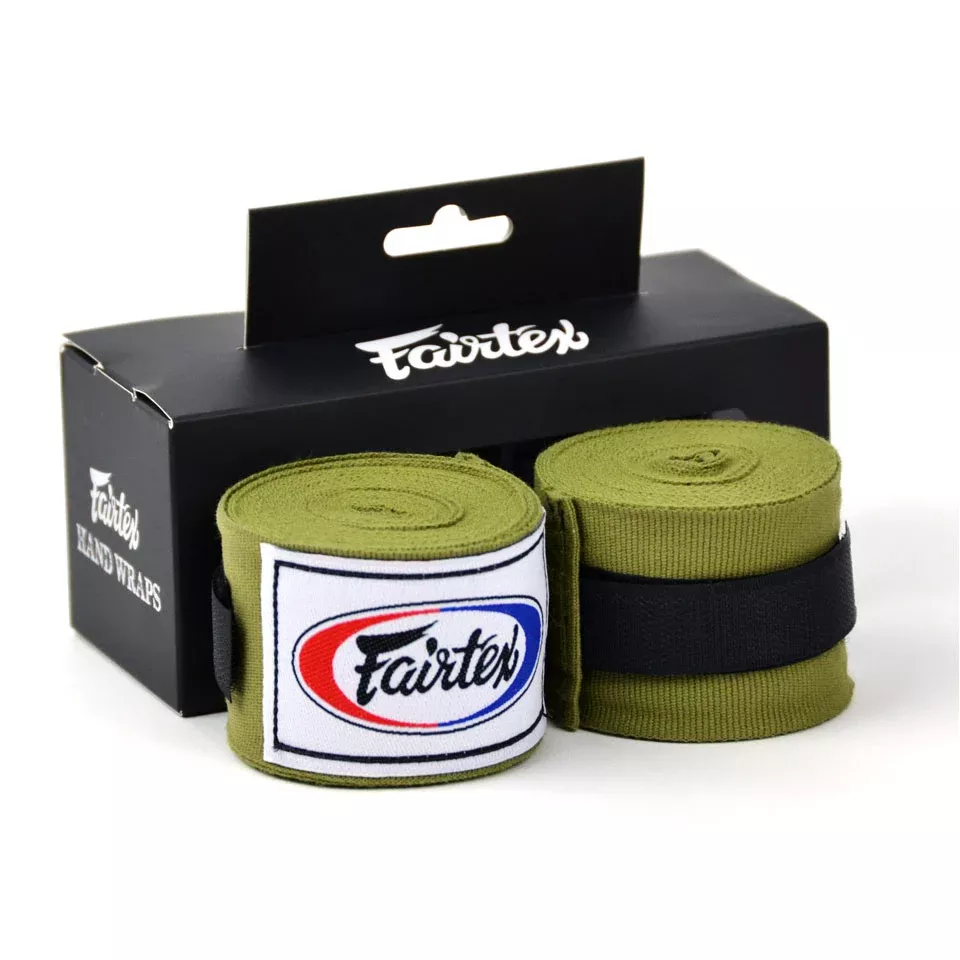 Fairtex HW2 Olive Green 4.5m Stretch Wraps