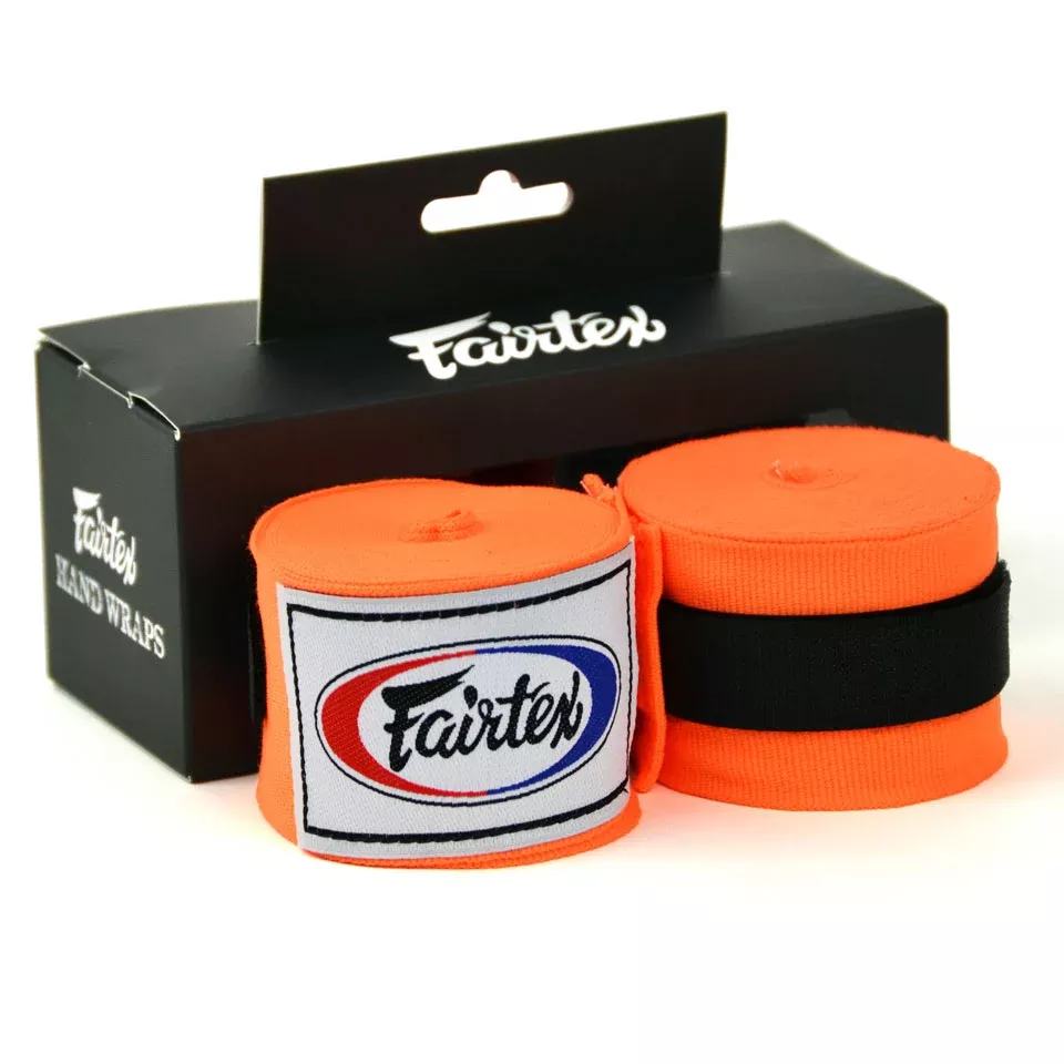 Fairtex HW2 Orange 4.5m Stretch Wraps