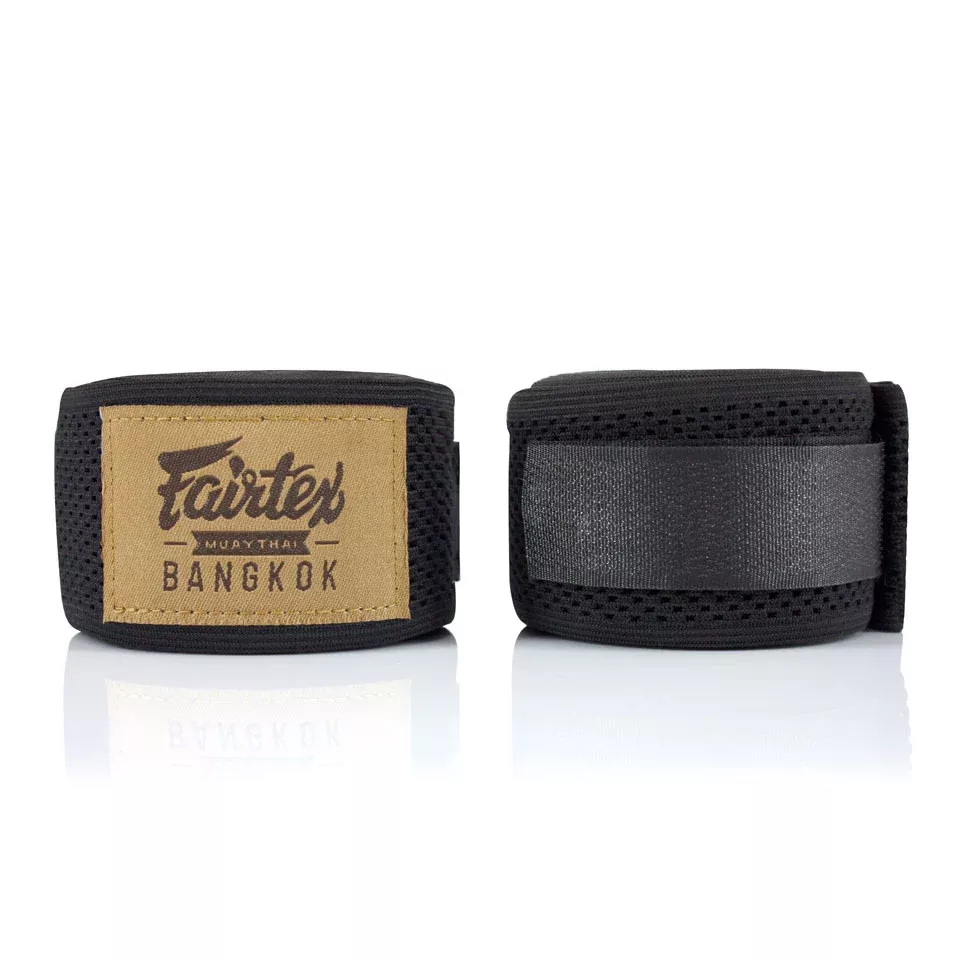 Fairtex HW4 Black Mesh Hand Wraps