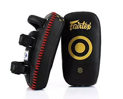 Fairtex Kicking Pads KPLC5 Gold/ Black