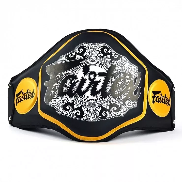Fairtex Microfiber Belly Pad - BPV3 - Yellow/Black