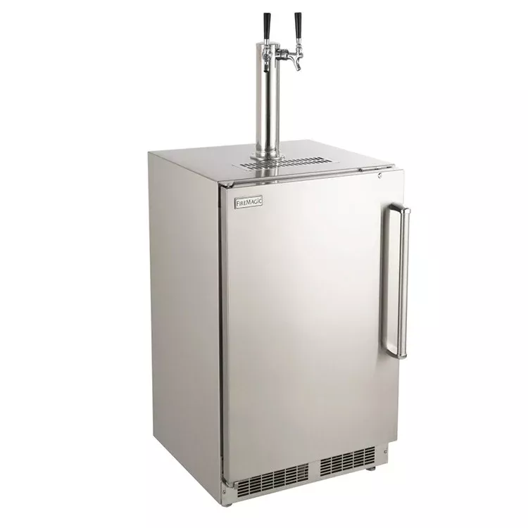 Fire Magic 24-Inch Outdoor Kegerator with Dual Taps