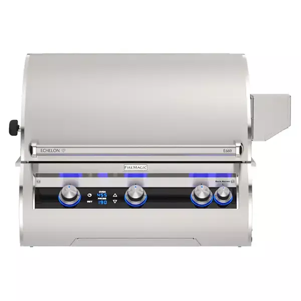 Fire Magic Echelon E660i Built-In Grill - Rotisserie & Digital Thermometer