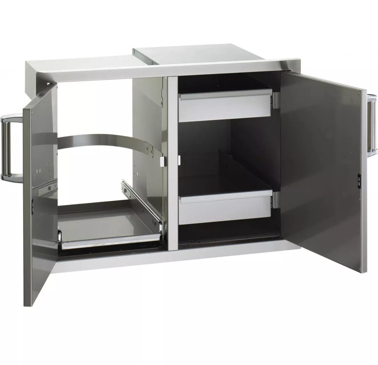 Fire Magic Premium Flush 30-Inch Double Access Door and Drawers with Propane Tank Tray
