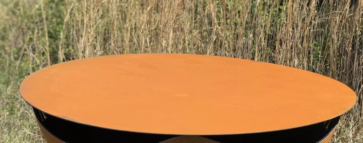 Fire Pit Art 43-inch Steel Table Top - SteelTop-43 (does not include fire pit)