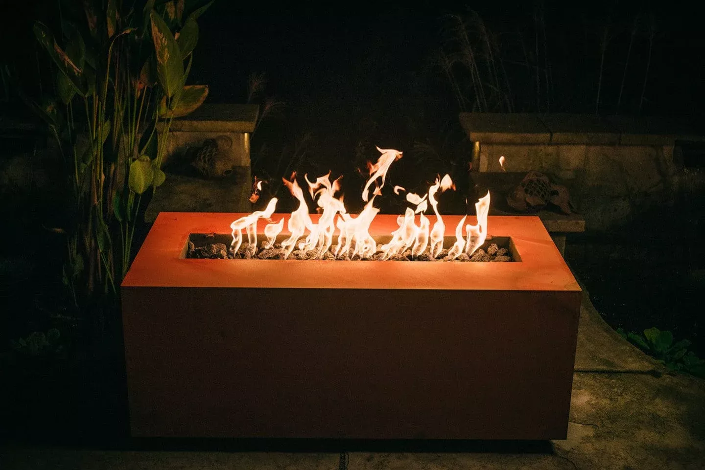 Fire Pit Art Linear 60-inch Electric AWEIS Lit Fire Pit - Linear 60"-SFIRE42-200K BTU-AWEIS