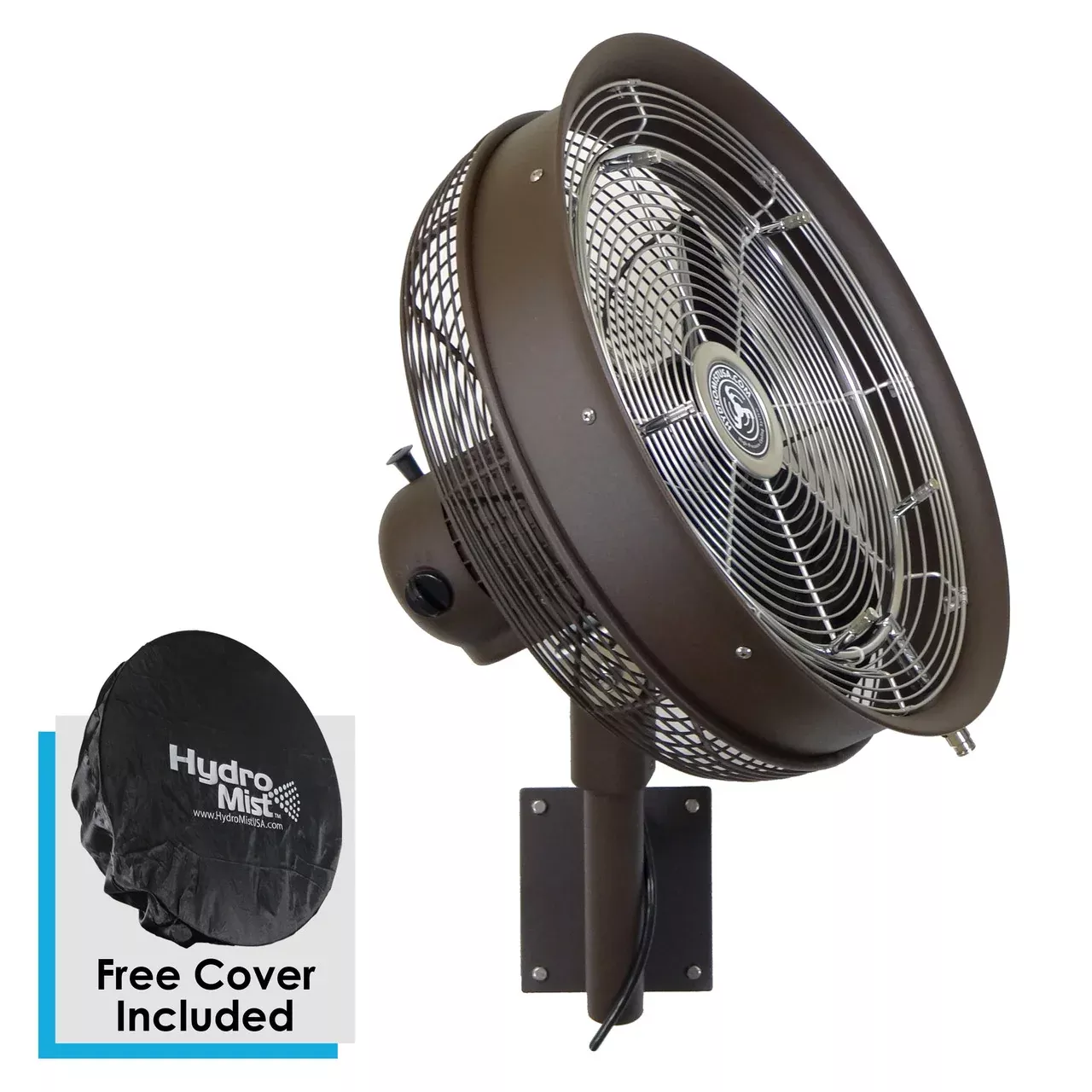 Flame Tech: 18" Misting Fan Motor Control Brown